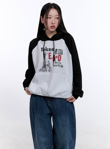 casual-oversized-graphic-hoodie-cj513 / Black