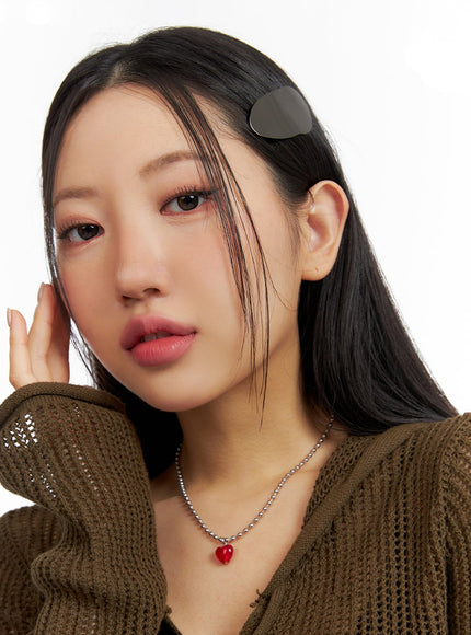 solid-hair-clip-if421 / Black