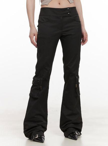 Cargo Low-Waist Bootcut Pants CJ516