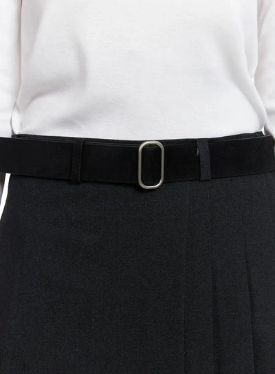 minimal-square-belt-in528 / Black
