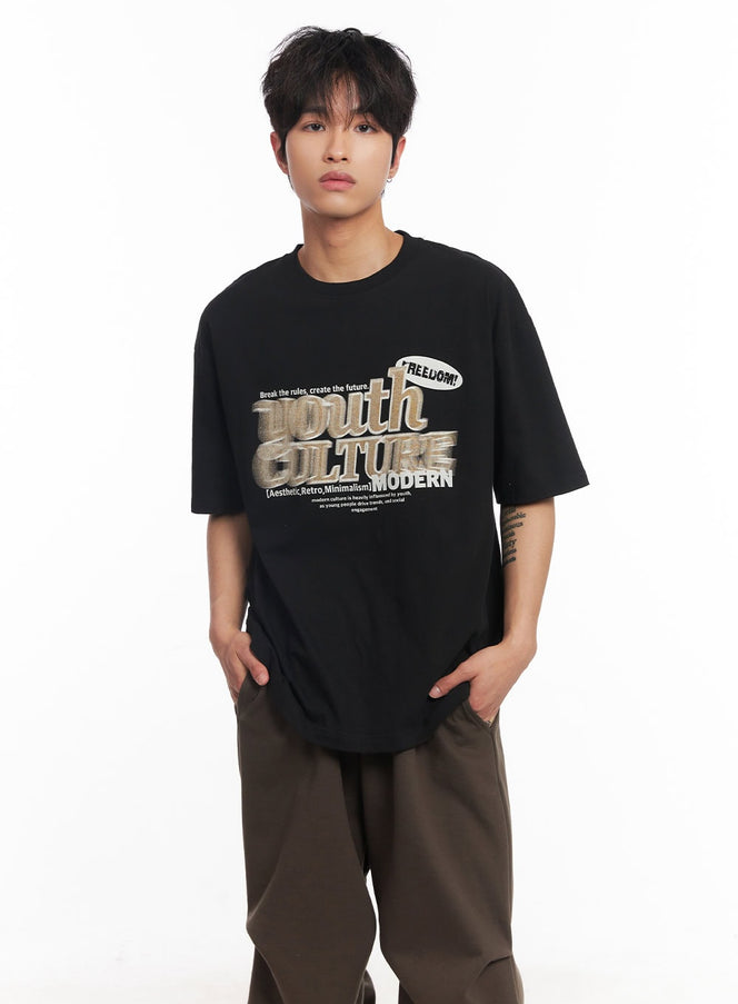mens-youth-graphic-t-shirt-iy508 / Black