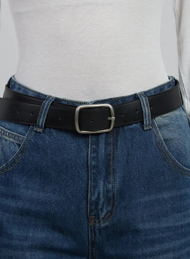 slim-square-belt-ij508 / Black