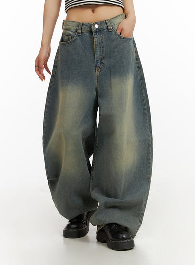 vintage-wide-fit-baggy-jeans-cy407 / Blue
