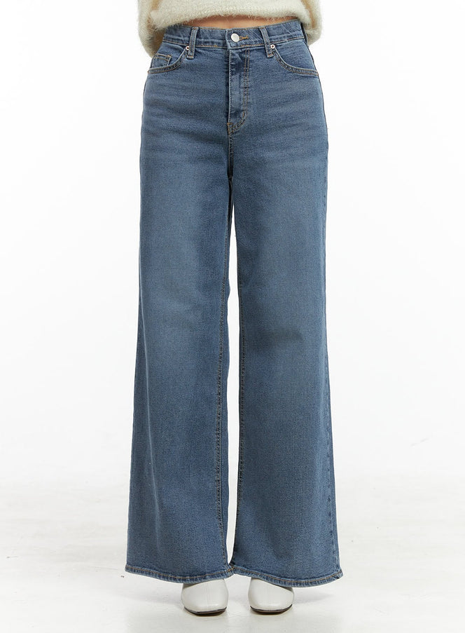 hana-wide-fit-straight-jeans-og419 / Blue