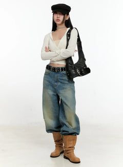maci-vintage-wide-leg-jeans-cn505 / Blue