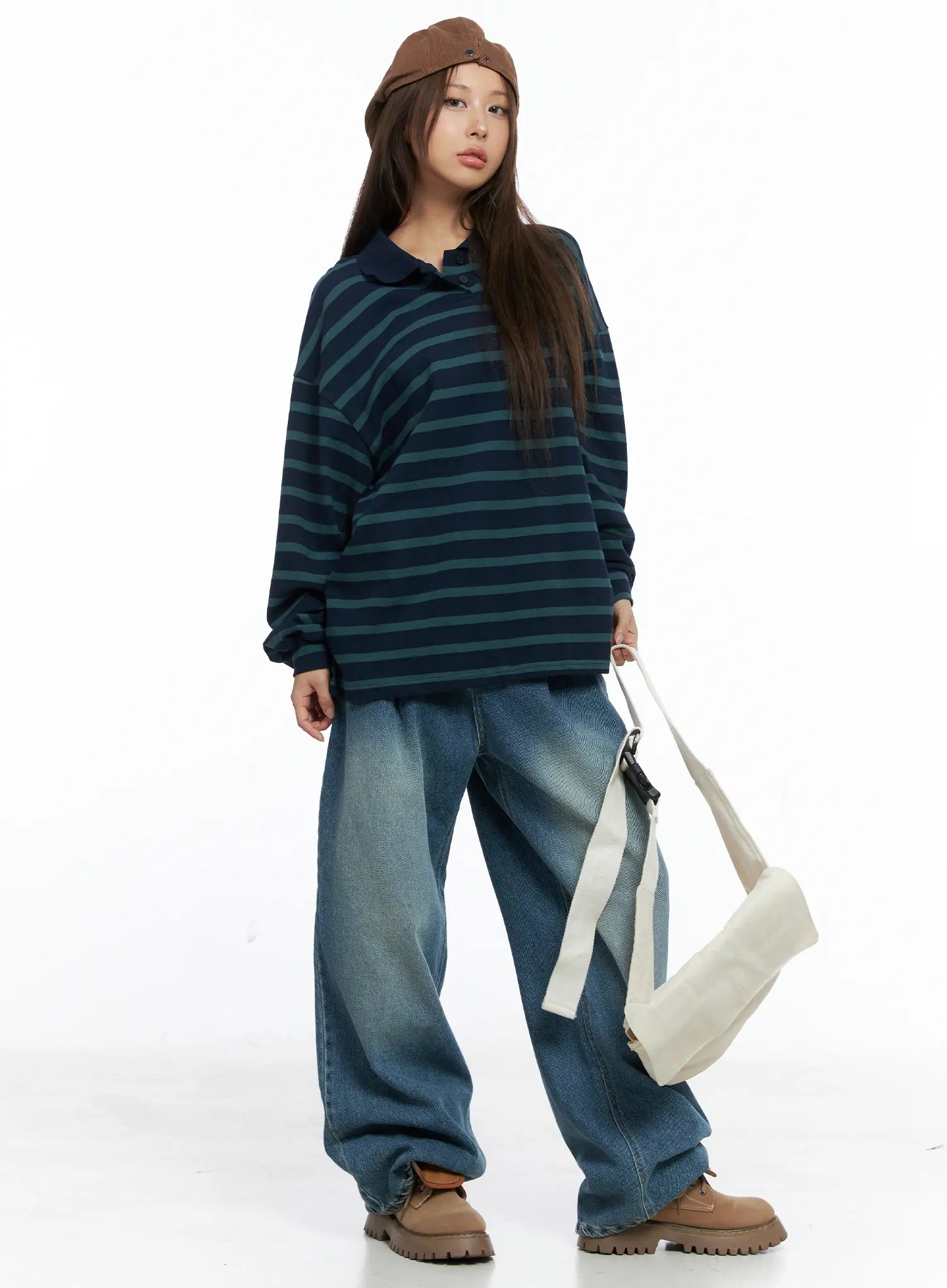 halle-wide-leg-jeans-cs504 / Blue