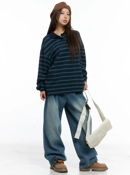 halle-wide-leg-jeans-cs504 / Blue