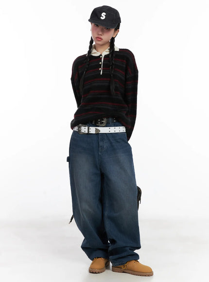 vernon-wide-leg-jeans-cd501 / Blue