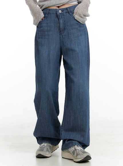 low-rise-loose-fit-straight-jeans-cl425 / Blue