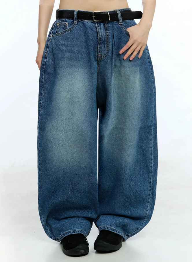 haena-baggy-jeans-iu523 / Blue