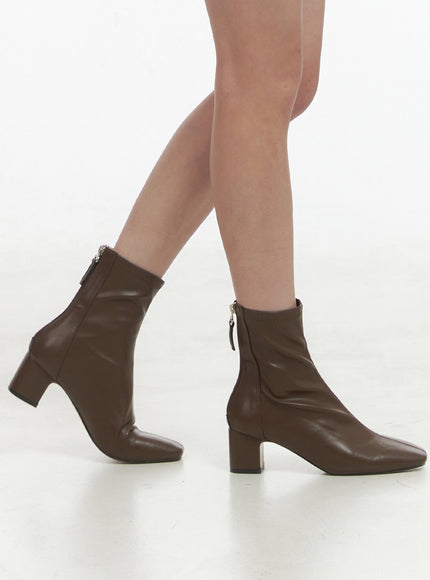 streamline-zip-up-boots-os411 / Brown