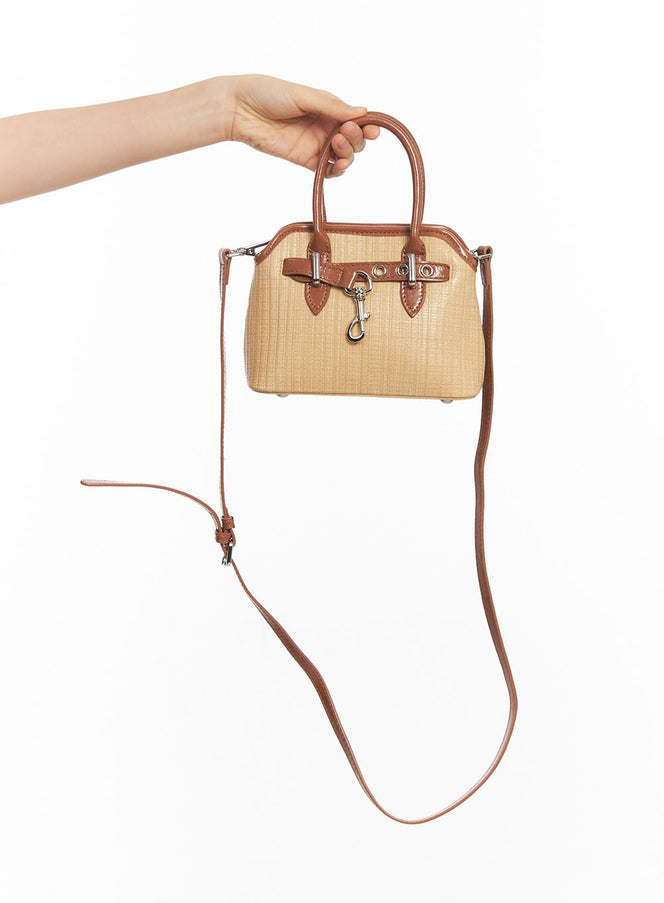 classy-tote-crossbody-bag-iy509 / Brown