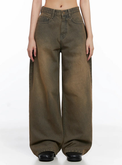 str-mirren-brown-washed-baggy-jeans-is525 / Brown