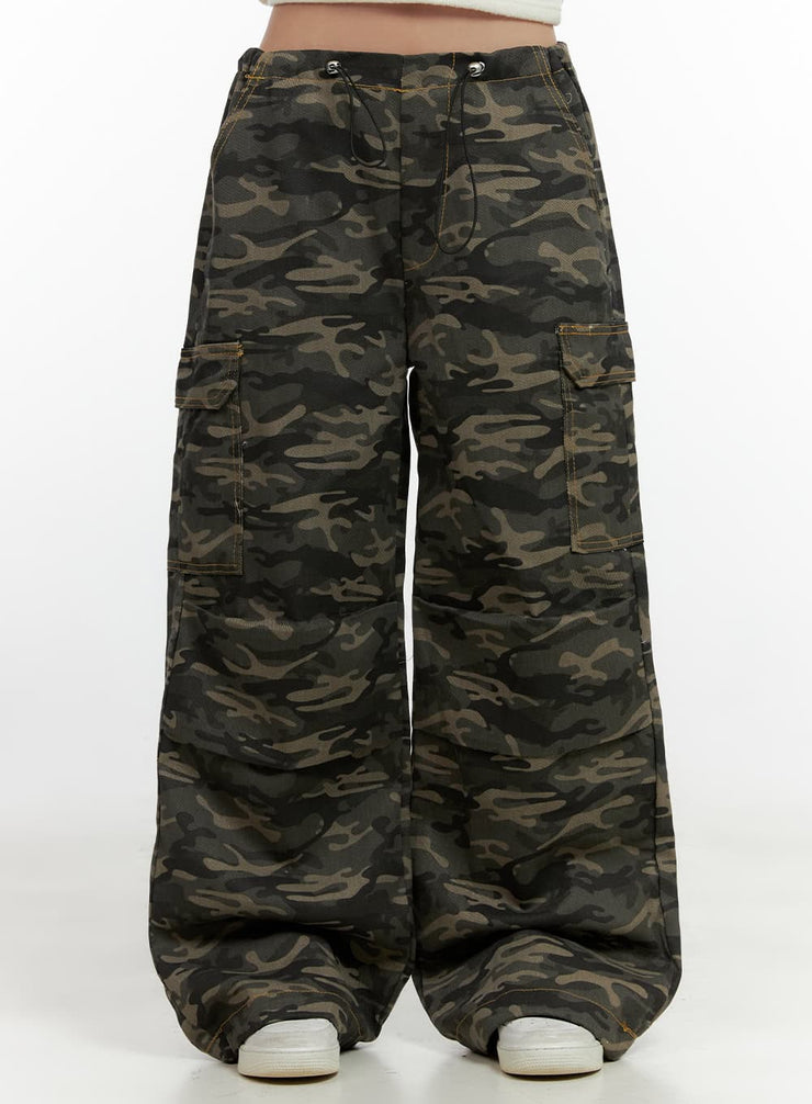 camo-cargo-stitch-pants-cn405 / Camouflage