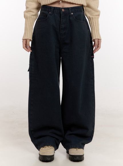 kat-oversized-wide-fit-carpenter-jeans-cj531 / Dark blue
