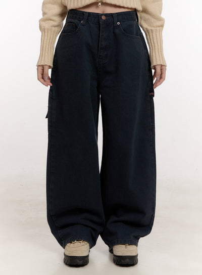 kat-oversized-wide-fit-carpenter-jeans-cj531 / Dark blue