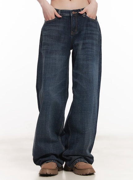 Annie Washed Wide-Leg Jeans CM518
