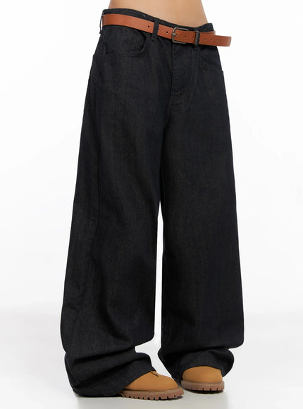 heidi-wide-leg-jeans-ig527 / Dark blue