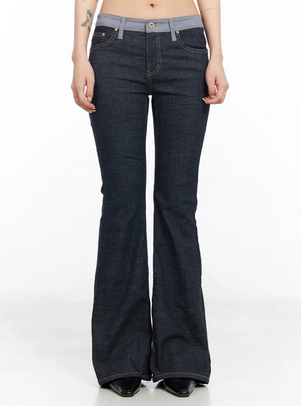 indy-stylish-bootcut-jeans-cm516 / Dark blue