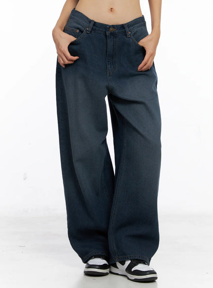 paloma-classic-low-rise-baggy-jeans-cs511 / Dark blue