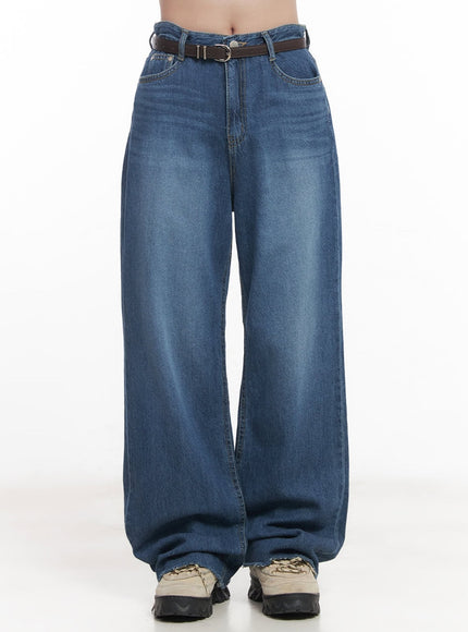 mona-wide-leg-jeans-cy526 / Dark blue