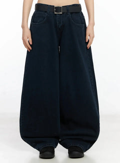 nancy-ballon-baggy-jeans-if505 / Dark blue