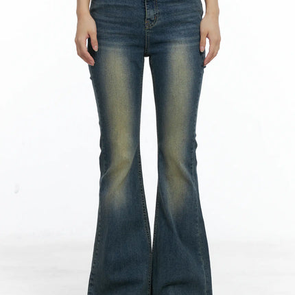 arely-vintage-bootcut-jeans-cs504 / Dark blue
