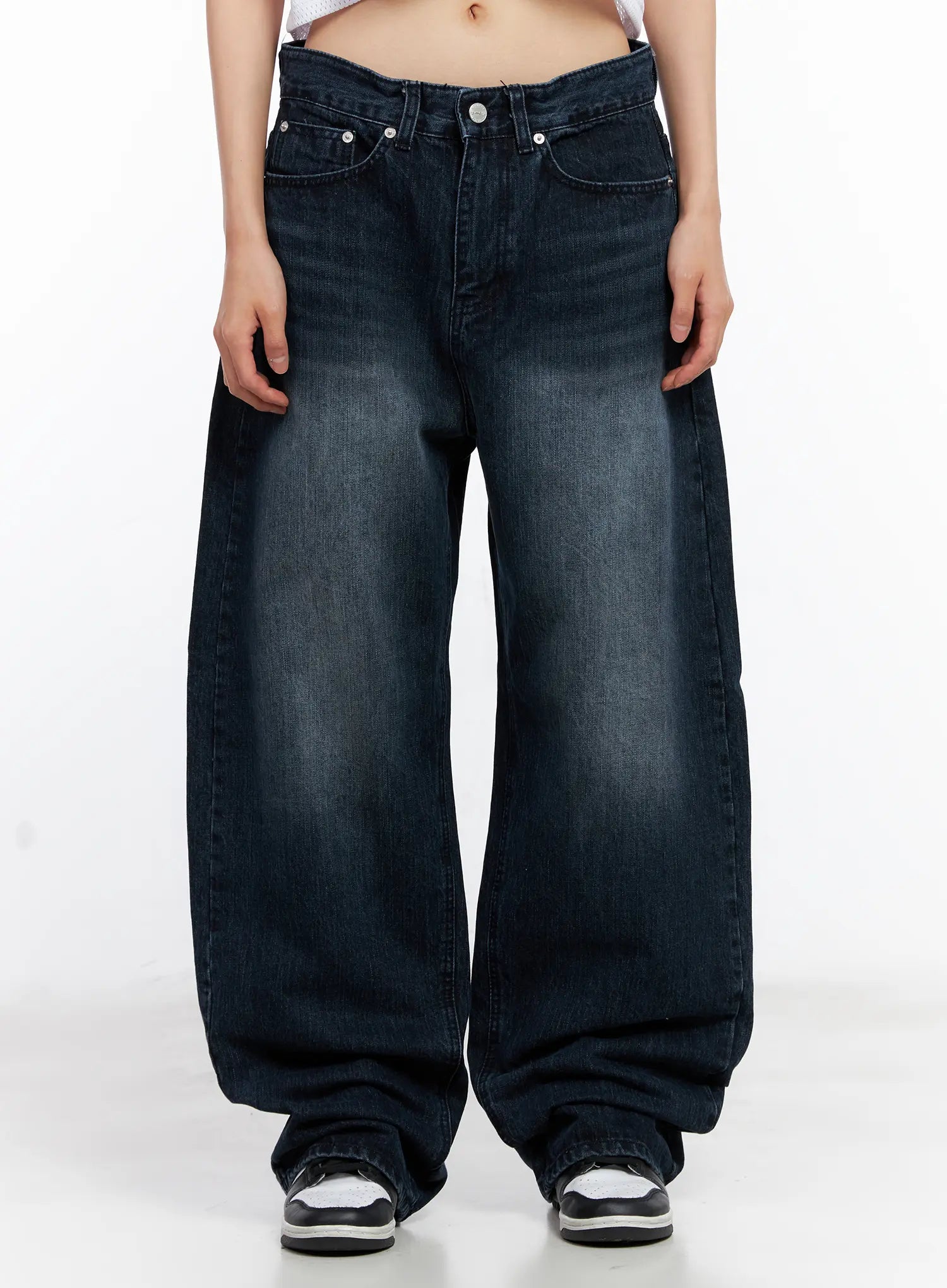 【fa.er.ie】lucky 7 dying wide denim 새상품) 샵페어리 팬츠 lucky 7 dying wide denim M | 후루츠패밀리