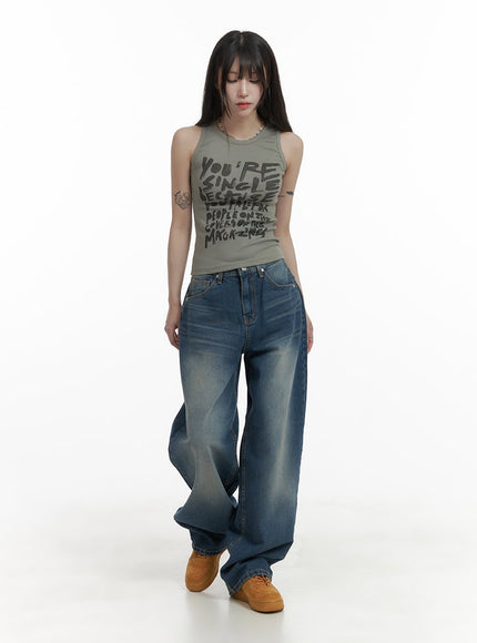 wide-fit-baggy-jeans-ca426 / Dark blue