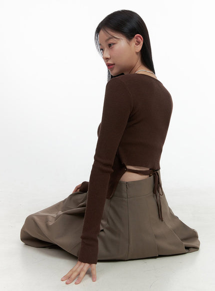 slimline-strap-accent-top-os411 / Dark brown