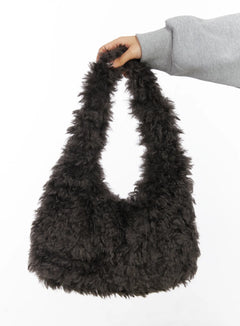 chic-faux-fur-handbag-cd501 / Dark gray