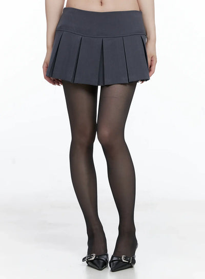 classic-schoolgirl-pleated-mini-skirt-cs501 / Dark gray