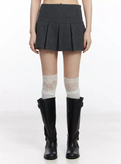 pleated-tennis-skirt-f516 / Dark gray