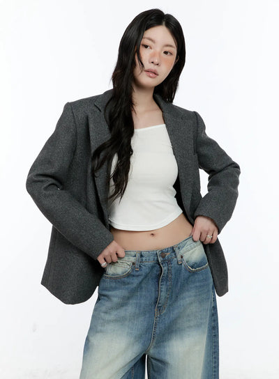 classic-wool-blazer-cn517 / Dark gray