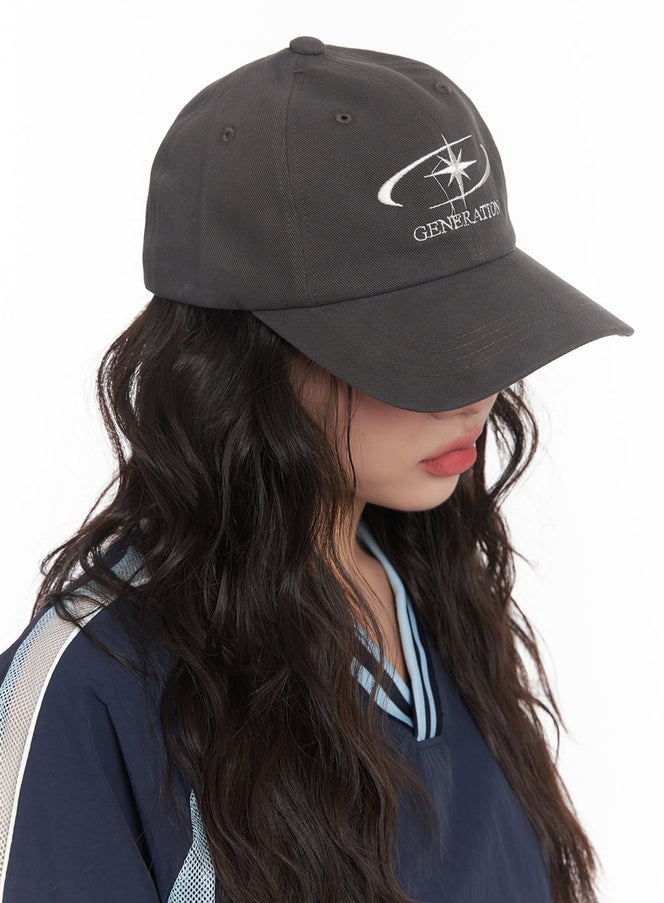 embroidered-graphic-hat-ca518 / Dark gray