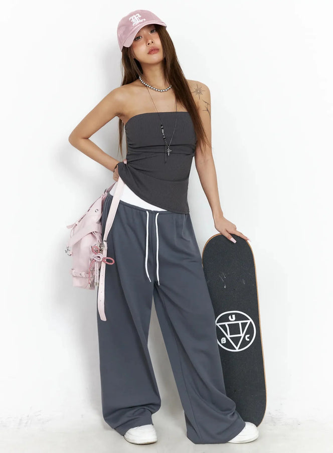Ribbed Padded Tube Top IY504