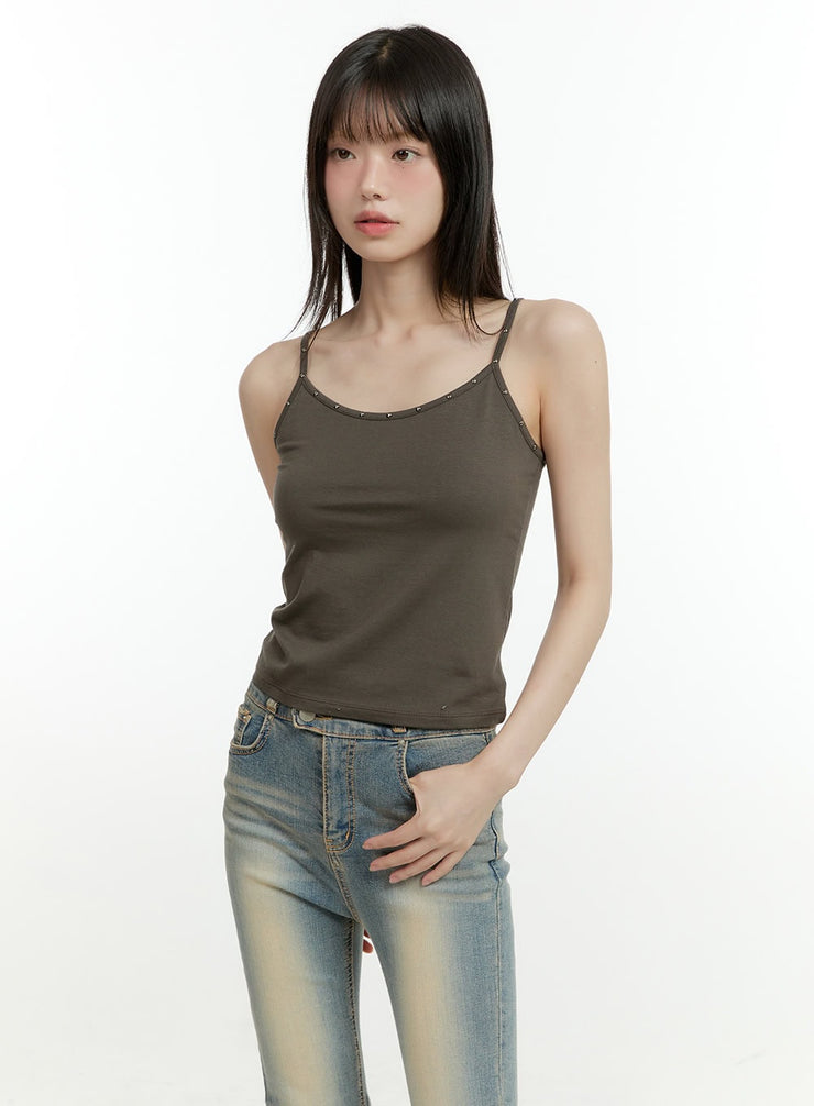 stud-cami-top-cg401 / Dark gray