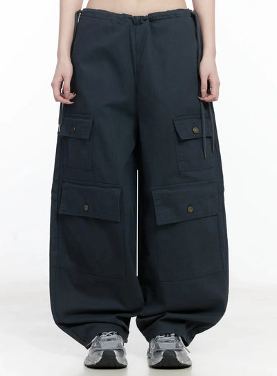 Wide Leg Cargo Pants IJ528