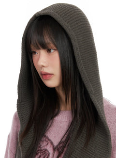 cozy-wool-knit-balaclava-cn521 / Dark green