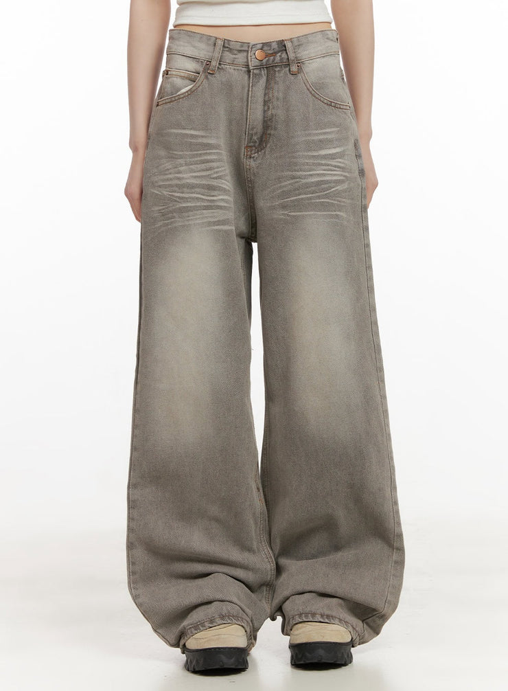 hollie-vintage-wide-leg-jeans-cd426 / Gray