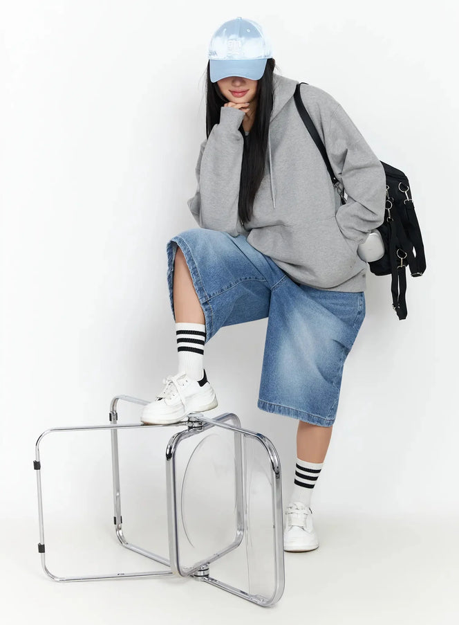 relaxed-fit-hoodie-ia507 / Gray