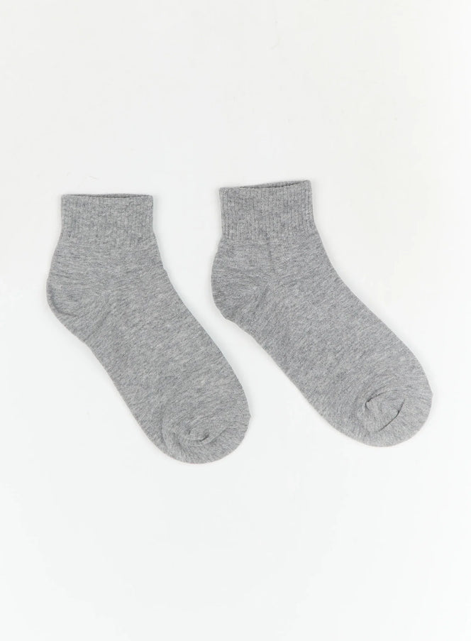 basic-ankle-socks-iy511 / Gray