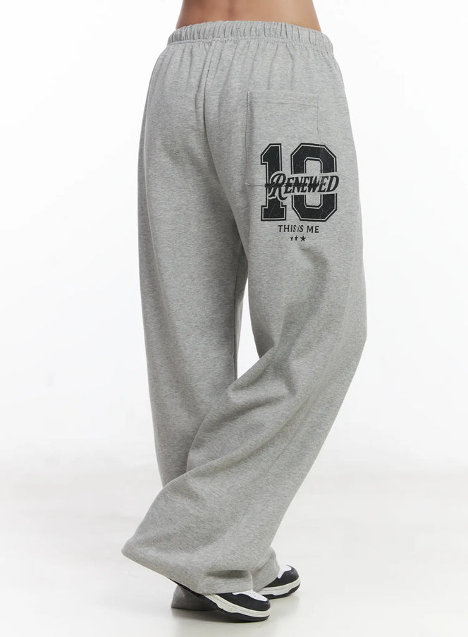 wide-leg-graphic-sweatpants-cd529 / Gray