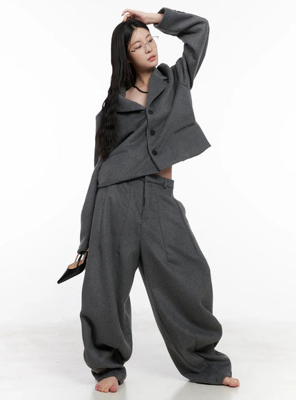 wide-leg-tailored-trousers-cn513 / Gray