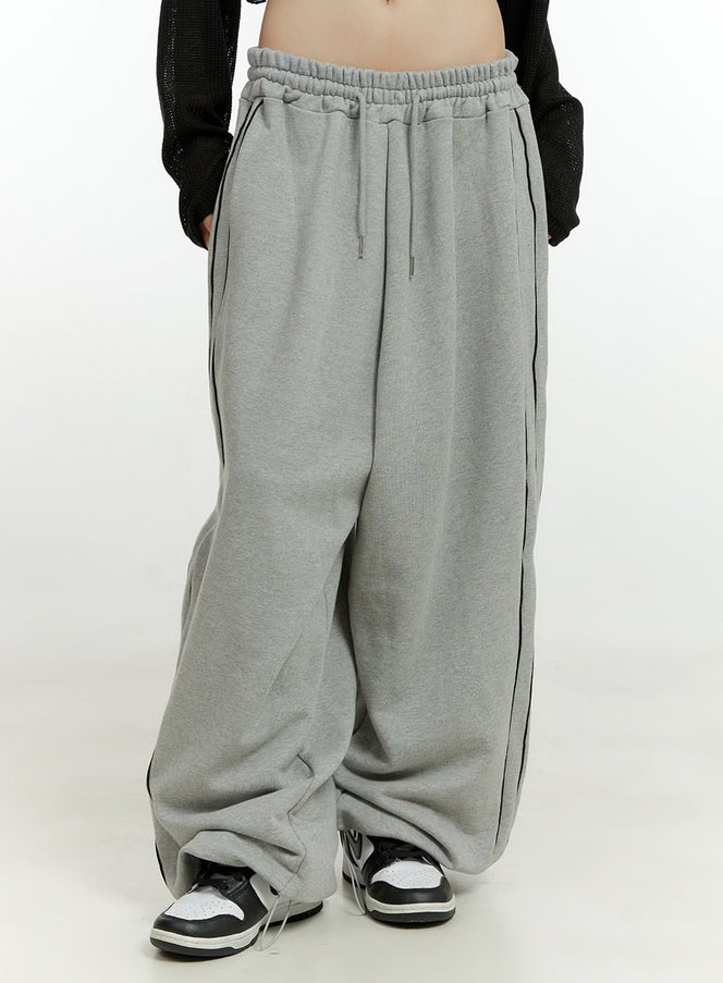 cotton-string-banded-sweatpants-cg402 / Gray