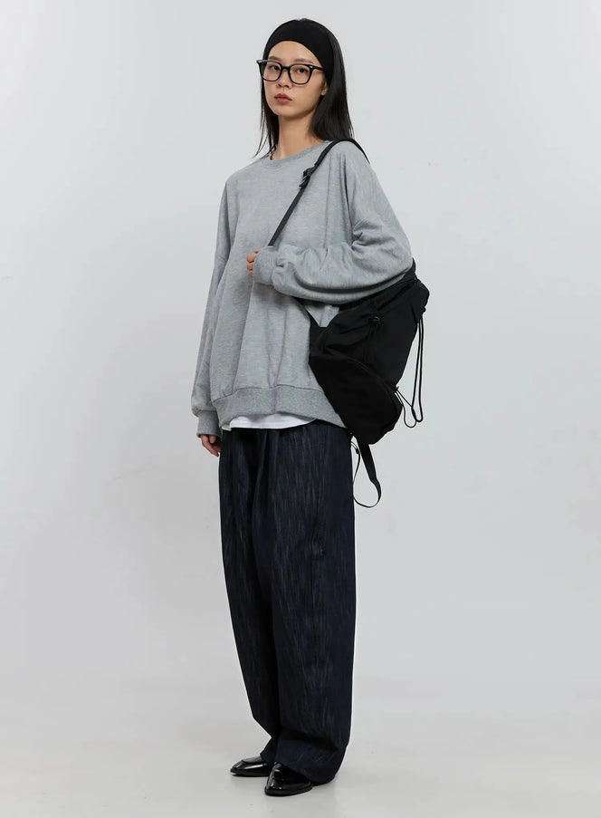 classic-grey-crewneck-sweatshirt-is516 / Gray