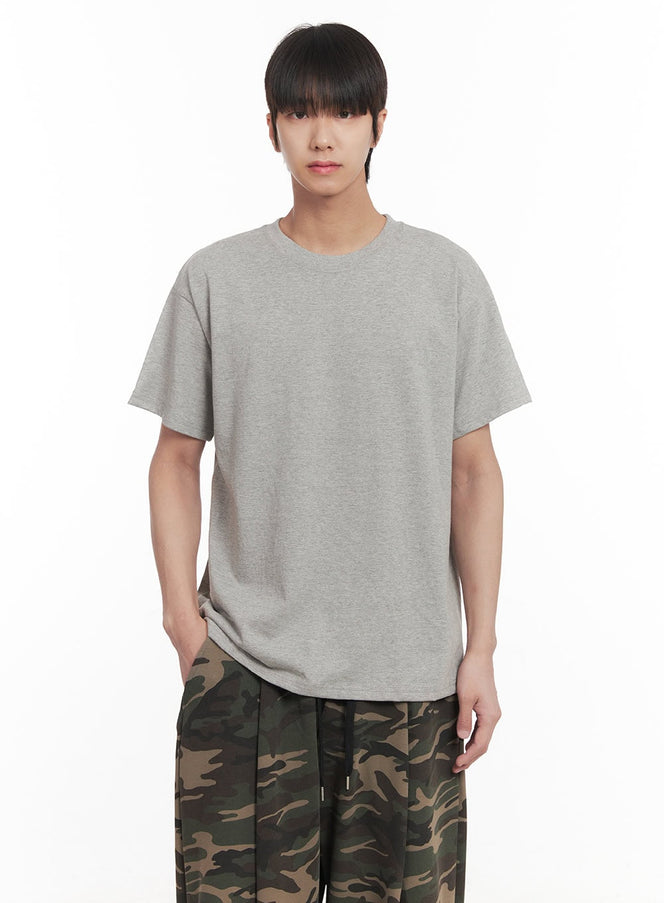 mens-essential-t-shirt-gray-im518 / Gray