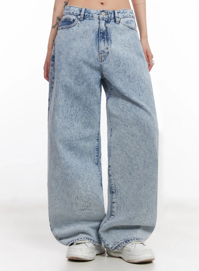 chiquita-acid-wash-denim-jeans-ic503 / Ice blue