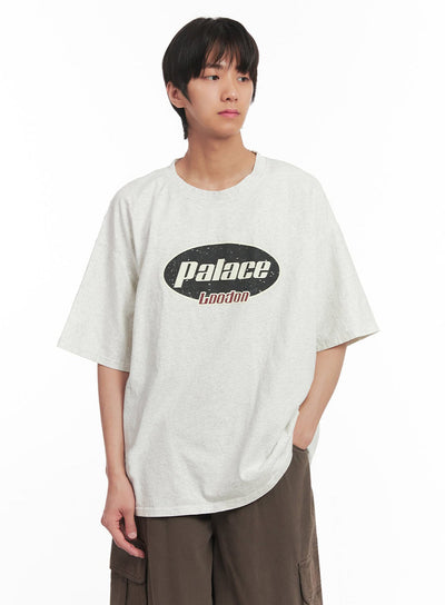 mens-urban-graphic-oversize-t-shirt-ia510 / Light beige