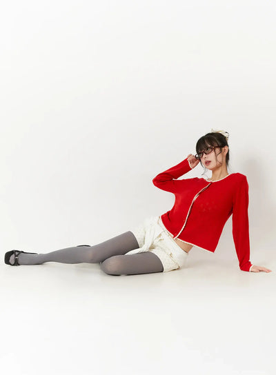 floral-low-rise-shorts-cf509 / Light beige